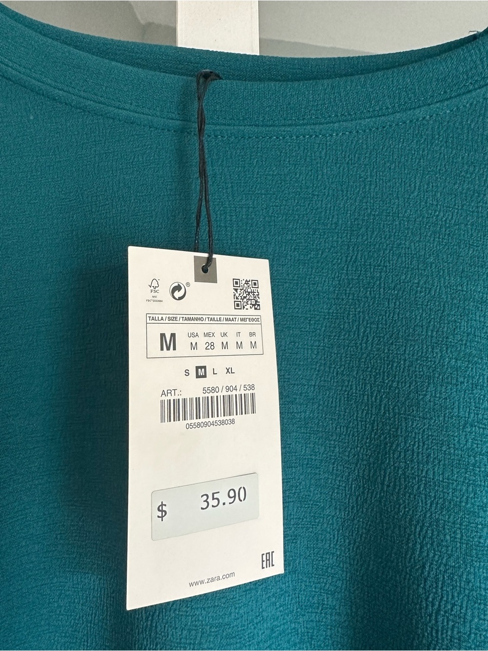 Zara Teal Dress